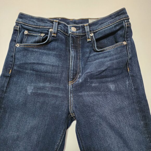 Rag & Bone Dark Wash Stretch Denim High Rise Skinny Jeans - Picture 4 of 8